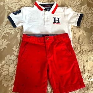 Tommy Hilfiger polo shirt and Nautica shorts set